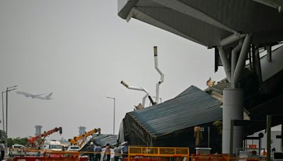 Delhi airport roof collapses months after Modi inaugurates project