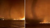 Incredibly rare ‘fire tornado’ swirls as blaze rages in British Columbia