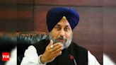 Shiromani Akali Dal Faces Crisis: Jhunda Panel Recommends Replacing Sukhbir as Party President | Chandigarh News - Times of India