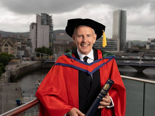 Patrick Kielty on his arts doctorate: ‘Cat couldn’t believe I got this honour’