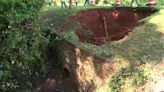 Relentless rain leads to massive sinkhole in Maiden