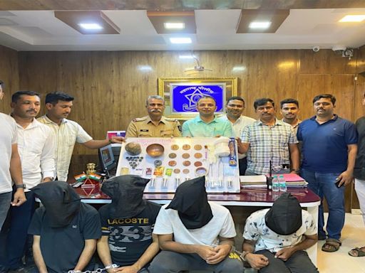 Mira-Bhayandar: 4 Arrested For Defrauding Victims With Fake Anti-Iron Making Coins In ₹8 Lakh Scam