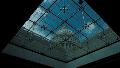 FILE PHOTO: Capitol Dome is seen from the inside of the U.S. Capitol Building in Washington