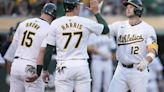 Schuemann homers, drives in 4 and Athletics beat Angels 13-3