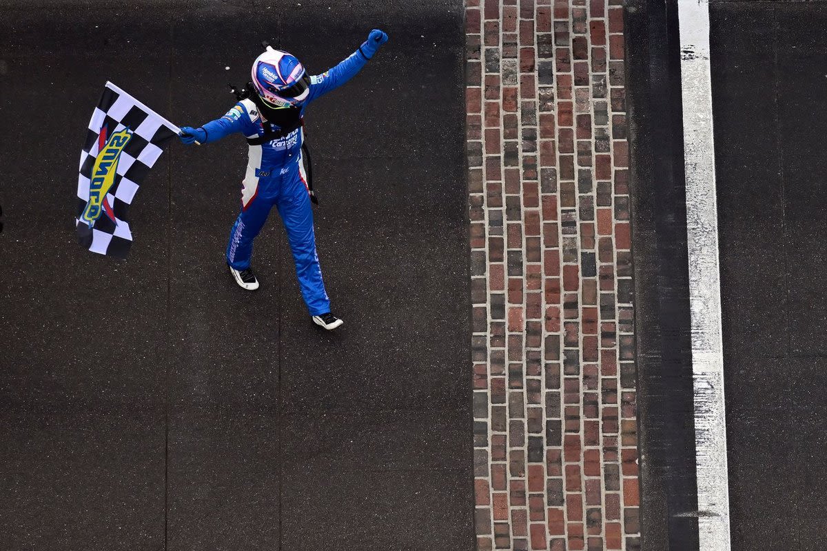 NASCAR Cup Indianapolis: Kyle Larson wins drama-filled Brickyard 400