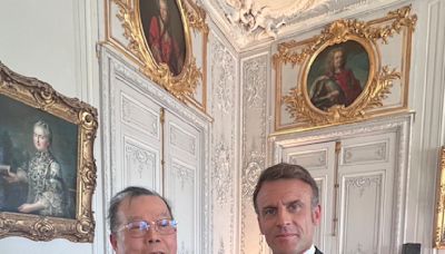 法國總統馬克宏主持圓桌會議 黃崇仁倡議台法合作發展 AI 科技