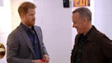 Prince Harry and Tom Hanks mock royal tradition in The Late Show sketch