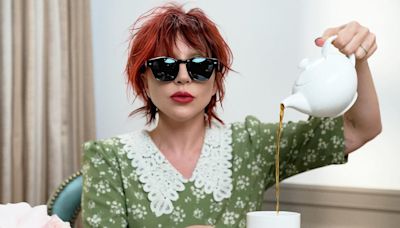 Lady Gaga serves tea in style showcasing her quirky fashion sense