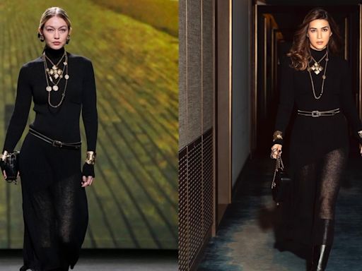 Kriti Sanon's all-black Chanel look is actually a Gigi Hadid original, but this isn't their first fashion faceoff