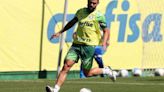 Bruno Tabata treina no Palmeiras após voltar de empréstimo e aguarda desfecho