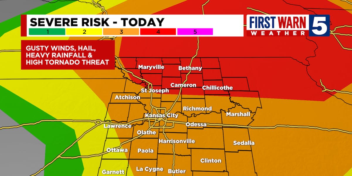 FIRST WARN WEATHER DAY: Tornado warning issued for southeastern Cass counties