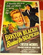 BOSTON BLACKIE BOOKED ON SUSPICION orig 1945 detective 1sheet poster WOW