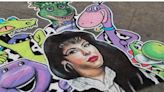 Realizan mural en Zona Centro de Tijuana para celebrar cumpleaños de Selena Quintanilla