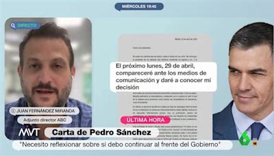 Fernández Miranda, sobre la carta de Sánchez: "Es una estrategia, quiere llevarse a la ciudadanía"