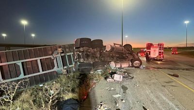 Trucker dies in crash on North Texas interstate, shuts down highway exit for nearly 6 hours, police say