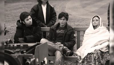 From The Archives: Shah Rukh Khan, Rani Mukerji In A Shawl And Karan Johar In Kabhi Alvida Na Kehna BTS