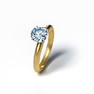 A ring given to signify a promise of marriage Typically features a diamond or other precious gemstone May be made of gold, platinum, or other precious metals