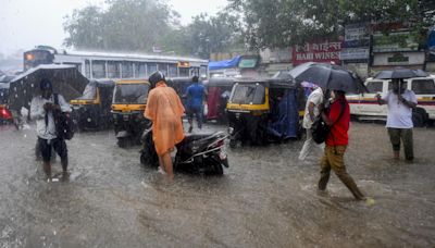 Mumbai rains: Mumbai hit by 100 mm rainfall in 12 hrs: Local train services partially affected, flights diverted