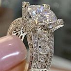 歐美爆款 時尚女士銅款訂婚求婚戒指 熱賣鋯石戒指女