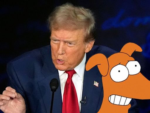 Is Santa's Little Helper OK? The Simpsons’ pet dog is going viral after Trump-Harris debate