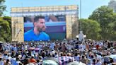 Fervor porteño: una multitud festejó los goles argentinos frente a la pantalla gigante de Palermo