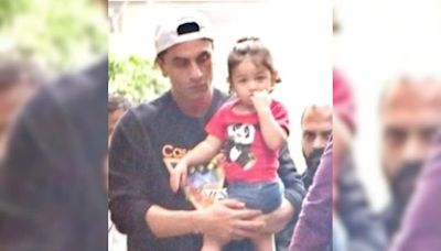 Ranbir Kapoor's Day Out With His Little One Daughter Raha