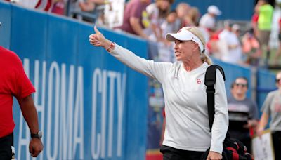 Patty Gasso gives adorable interview with grandkids after Oklahoma softball wins national title