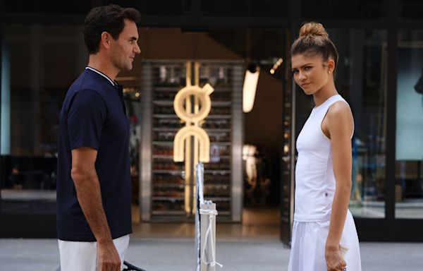 See Roger Federer and Zendaya battle it out on tennis court in new video