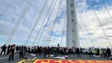 Demonstrators demanding a cease-fire in Gaza shut down bridges in Boston and San Francisco