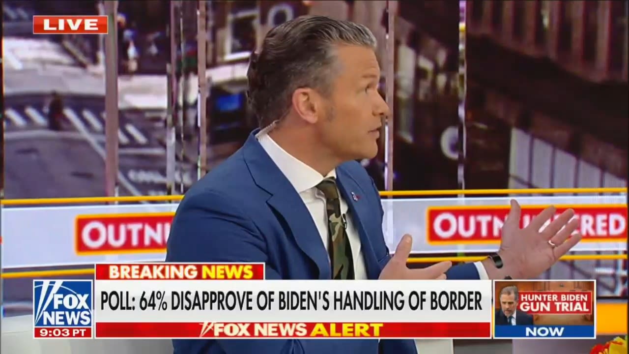 Pete Hegseth Argues Biden Is Scared of Fox’s Coverage of Border: Trying to Avoid ‘Bill Melugin and Griff Jenkins’ With...