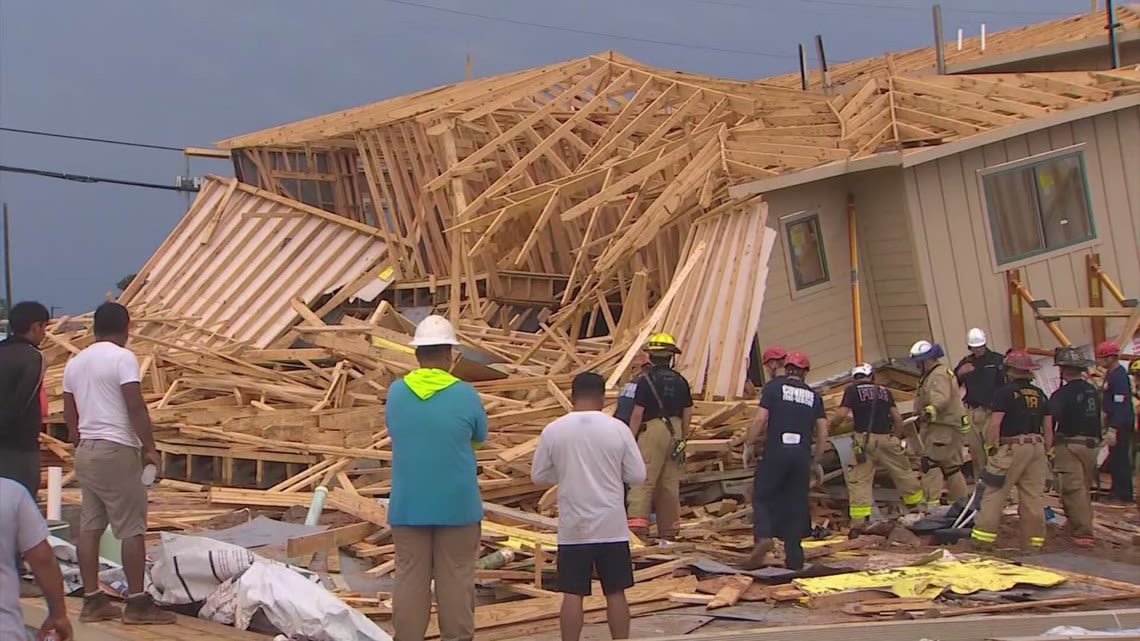 Worker killed when a house under construction collapses in Magnolia, MCSO says