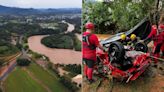 Chuvas causam estragos em cidades de SC; uma morte é registrada no estado