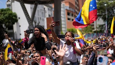 Opposition leader joins rally calling for Venezuela presidential election results to be overturned