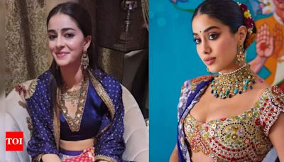 ...and Radhika Merchant wedding: Ananya Pandey reveals her cute mehendi design and Janhvi...traditional elegance - See photos | Hindi Movie News - Times of India...