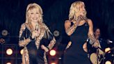 Miley Cyrus and Dolly Parton Match as Blondes in Black and Leopard Print at New Year's Eve Show