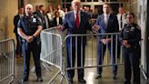 Fact check: Trump makes false and evidence-free claims at Manhattan courthouse