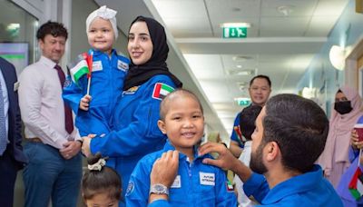 UAE astronauts lift spirit of children with cancer during hospital visit