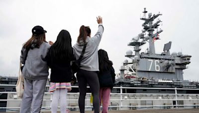 USS Ronald Reagan leaves its Japan home port after nearly 9 years