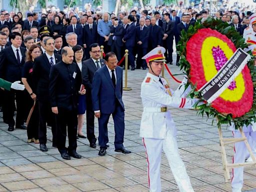 Doval represents India at Vietnamese leader’s state funeral, Rajnath visits Embassy in Delhi