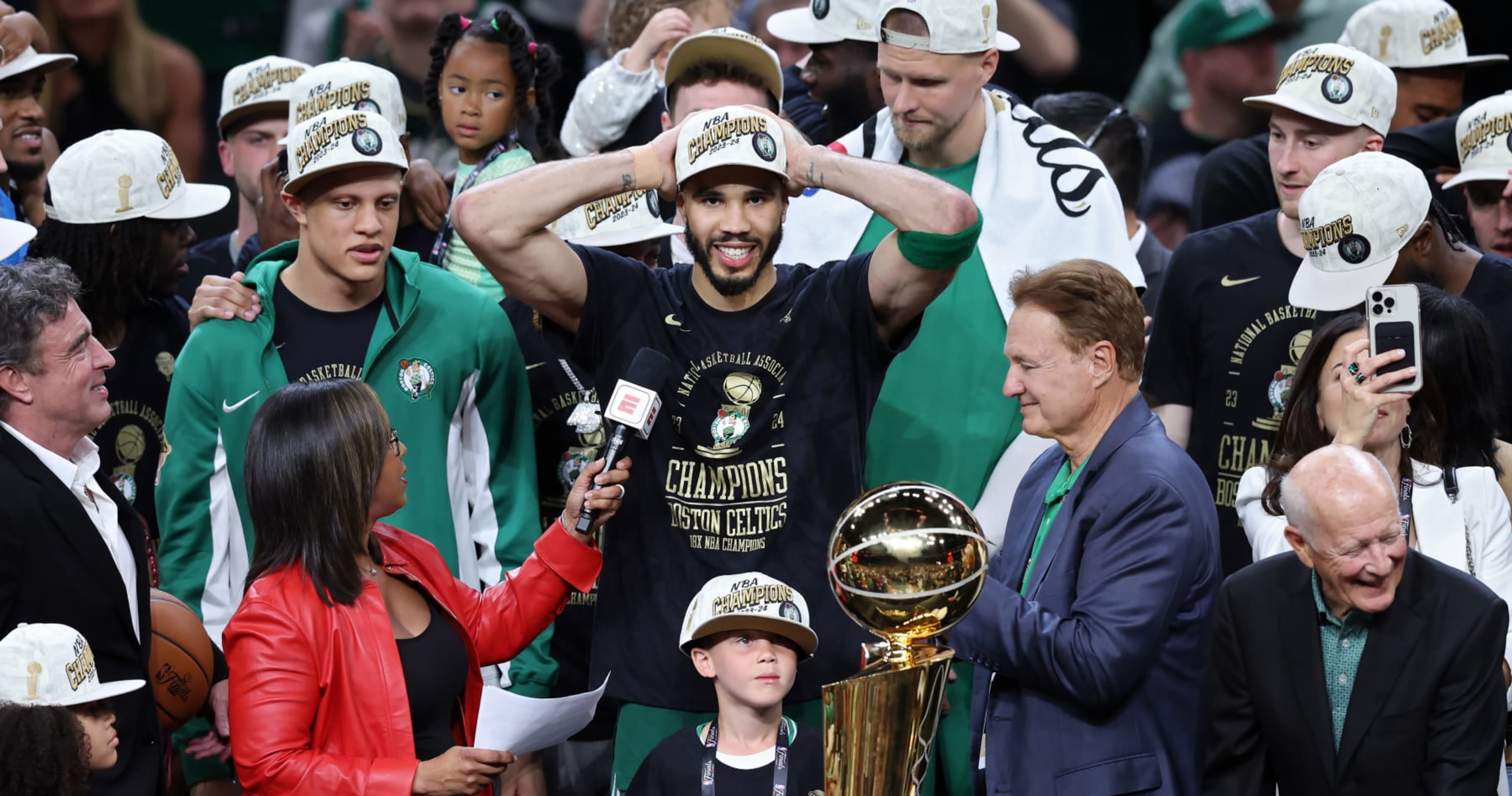 Jayson Tatum Relishes Celtics Title After 'All the S--t That People Said About Me'