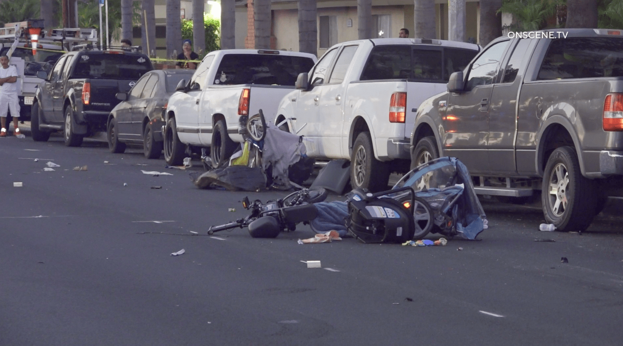 3 kids, 2 adults on bicycles struck by hit-and-run driver in Orange County