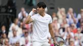 Defending champion Carlos Alcaraz beats Daniil Medvedev to return to the Wimbledon final