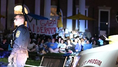'We are not leaving without a fight' Dozens of VT students return to protest for Palestine