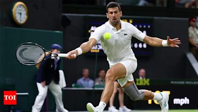 Novak Djokovic goes past Alexei Popyrin after a hiccup to advance at Wimbledon | Tennis News - Times of India