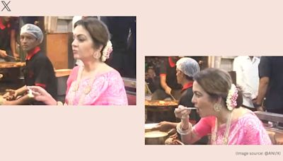 Ahead of Anant Ambani-Radhika Merchant’s wedding, Nita Ambani explores Varanasi, relishes chaat. Watch
