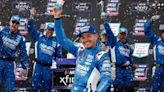 Kyle Larson rallies for Xfinity win at COTA, slipping by SVG, Hill on final lap