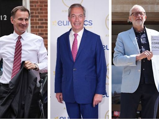 General Election: When will we know result for Nigel Farage, Jeremy Corbyn, Jeremy Hunt and other big names?