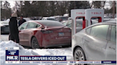 Tesla charging stations become ‘car graveyards’ as batteries die in cold, reports say