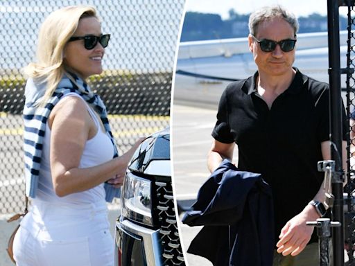 Reese Witherspoon arrives in NYC with German financier Oliver Haarmann after sparking dating rumors