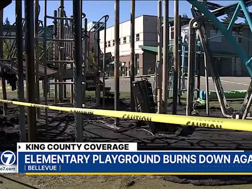 Phantom Lake Elementary loses playground to fire for the second time